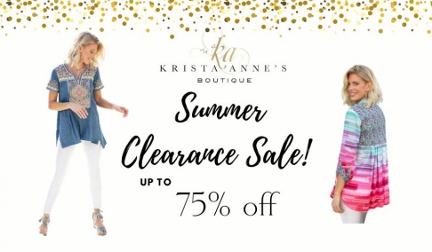 Krista Anne's Boutique Summer Clearance Sale