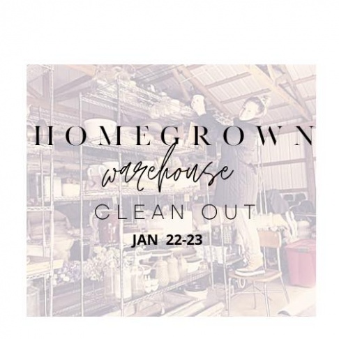 Homegrown Design Warehouse Clean Out Sale