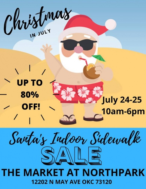 The Market at Northpark Christmas in July Sidewalk Sale