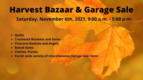 Holy Family Parish Harvest Bazaar and Garage Sale